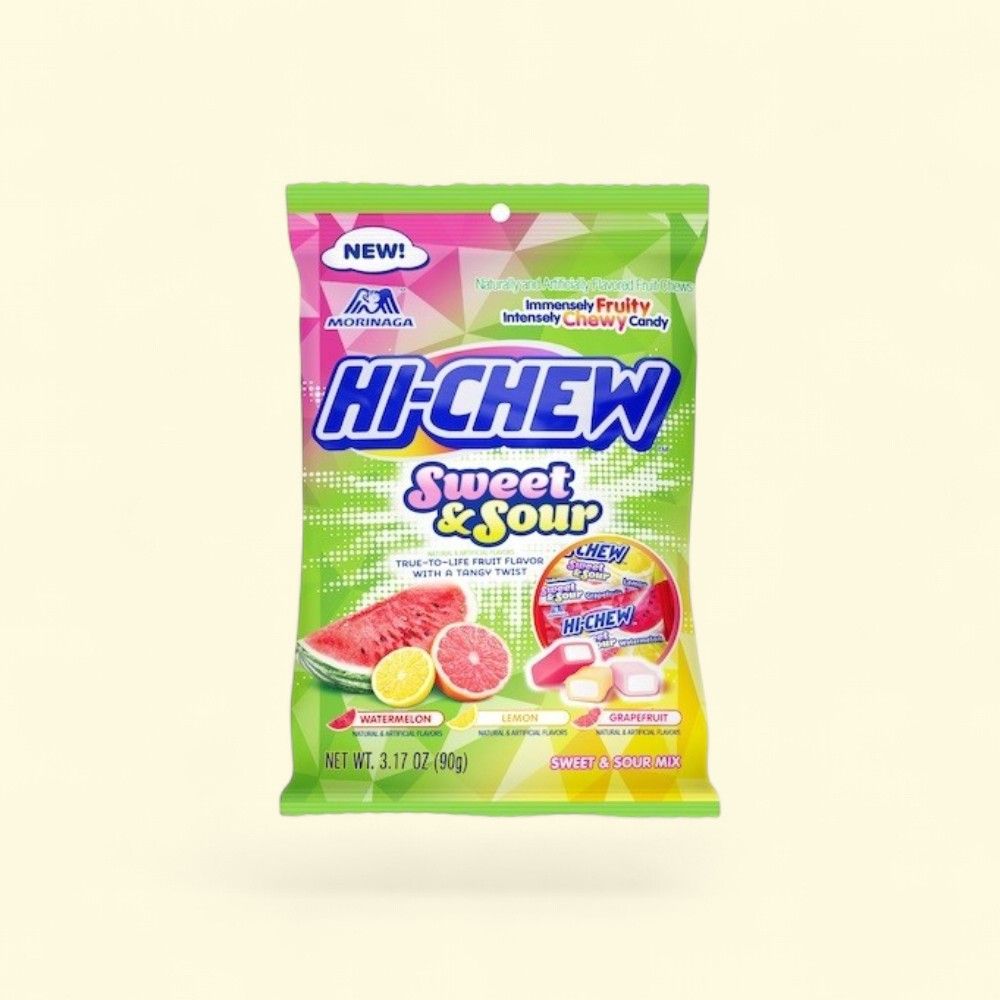 Hi-Chew Sweet & Sour Mix Fruit Chews Bag 3.17oz — authentic US product shipped worldwide by Treatspree