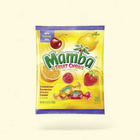 Mamba Fruit Chews Candy - 3.52oz (100g) — authentic US product shipped worldwide by Treatspree