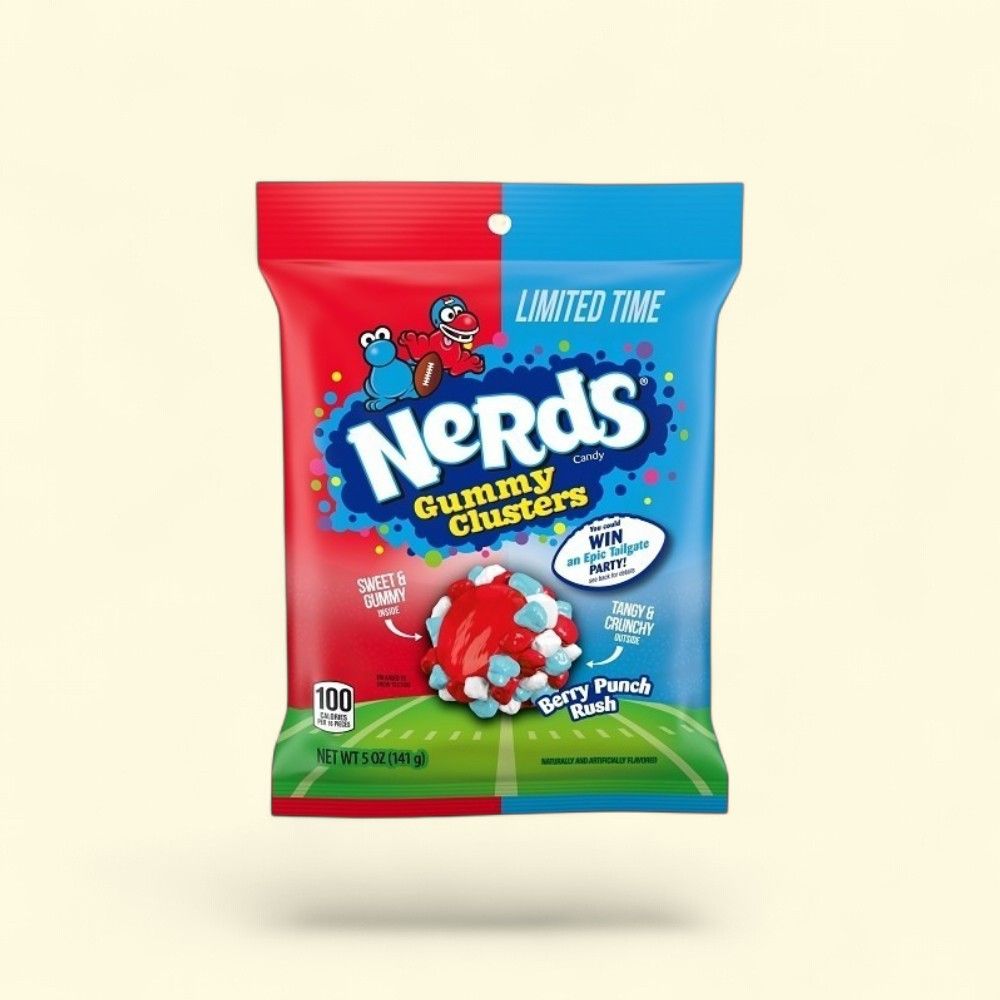 Nerds Berry Punch Rush Gummy Clusters Candy 5oz — authentic US product shipped worldwide by Treatspree