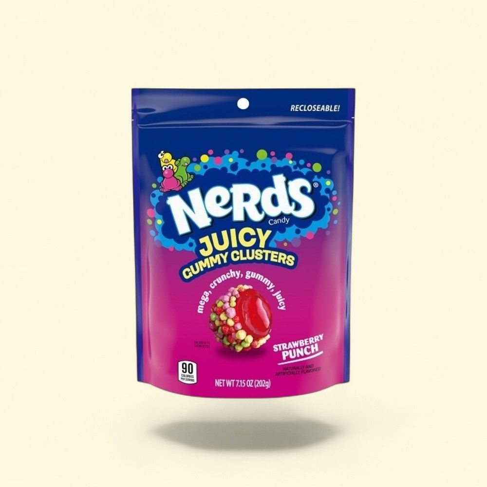 Nerds Strawberry Punch Juicy Gummy Clusters 7.15oz — authentic US product shipped worldwide by Treatspree