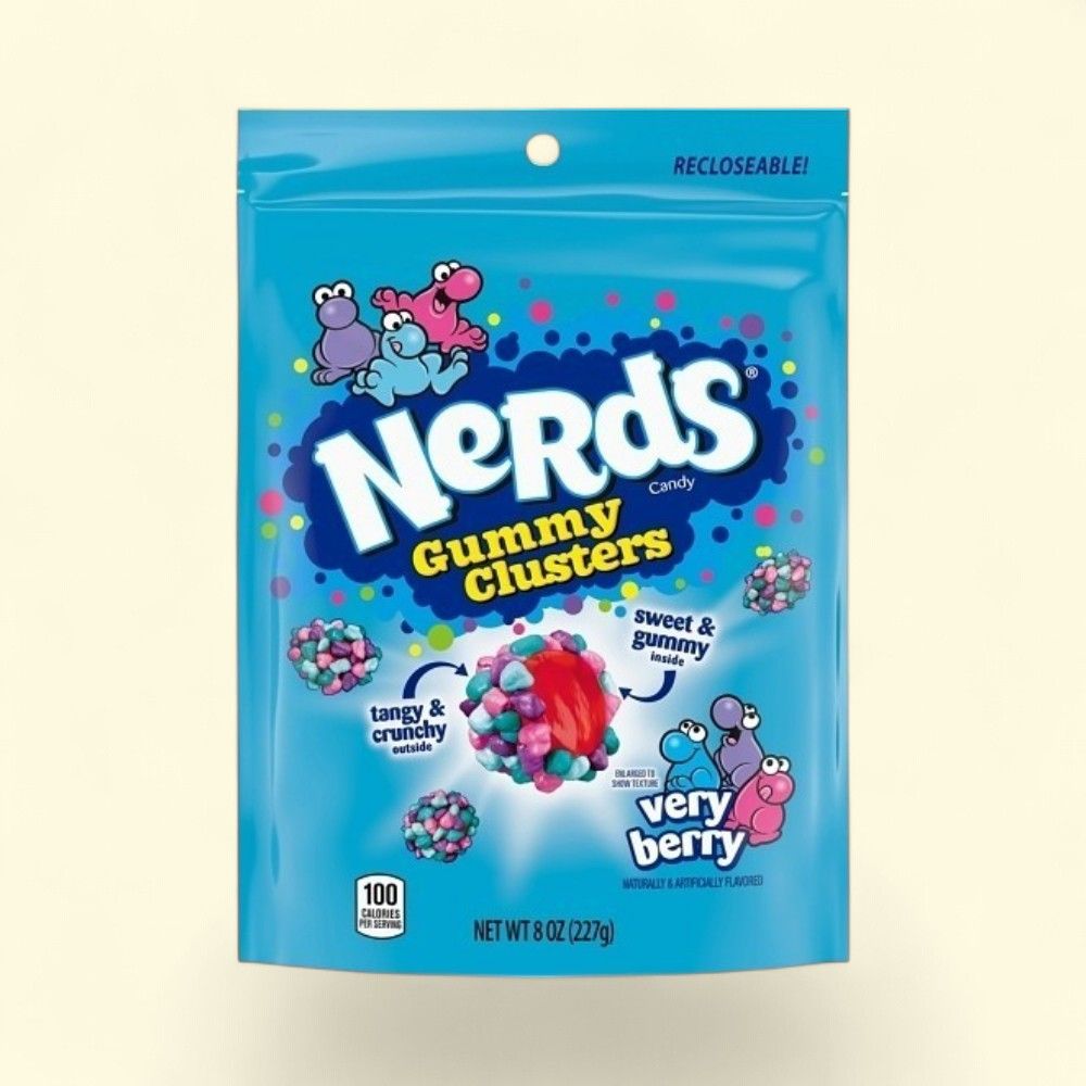 Nerds Very Berry Gummy Clusters Candy - 8oz — authentic US product shipped worldwide by Treatspree