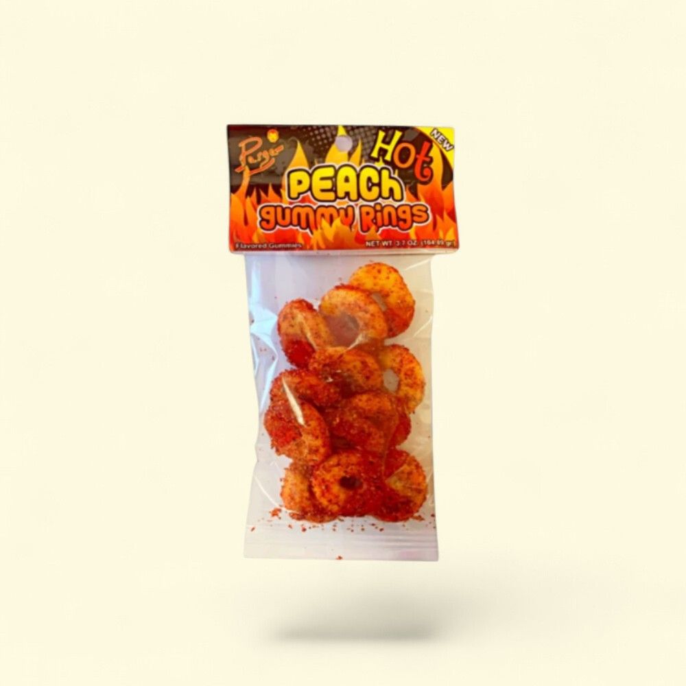 Parga Hot Peach Gummy Rings — authentic US product shipped worldwide by Treatspree