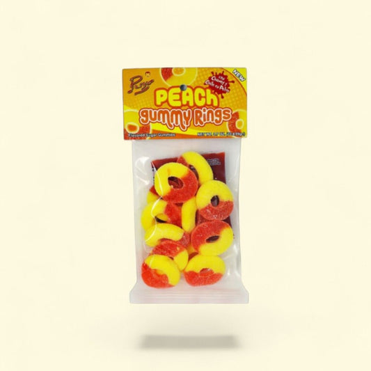 Parga Peach Gummy Rings, 3.30oz (93.5g) — authentic US product shipped worldwide by Treatspree