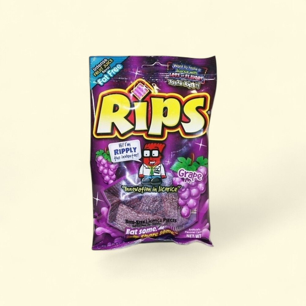 Rips Grape Bite Size Candy Pieces 4oz — authentic US product shipped worldwide by Treatspree