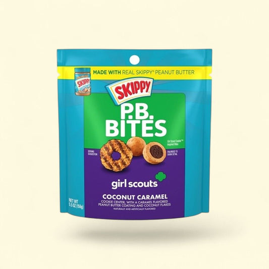 Skippy Peanut Butter Bites, Coconut Caramel, 5.5 oz — authentic US product shipped worldwide by Treatspree