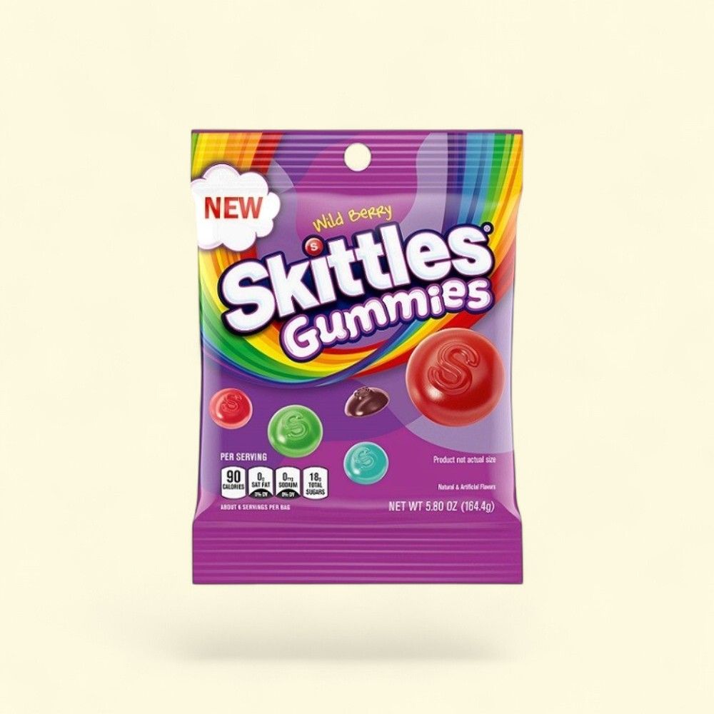 SKITTLES Wild Berry Gummies, 5.8 oz — authentic US product shipped worldwide by Treatspree