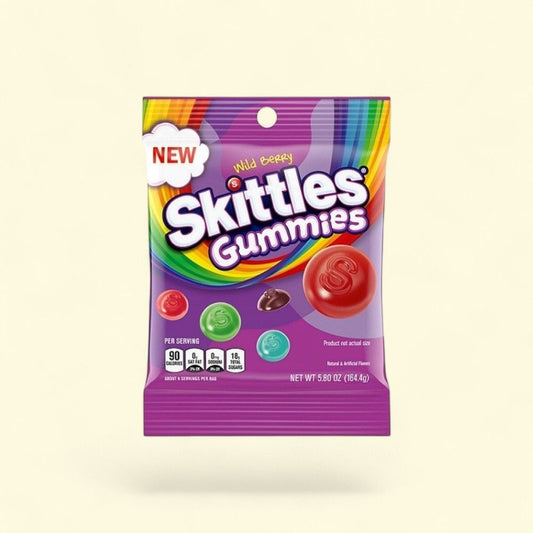 SKITTLES Wild Berry Gummies, 5.8 oz — authentic US product shipped worldwide by Treatspree