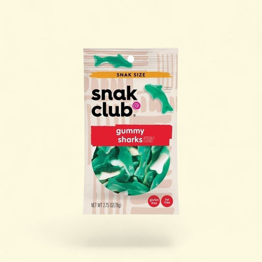 Snak Club Gummy Sharks Candy, 2.75 oz — authentic US product shipped worldwide by Treatspree
