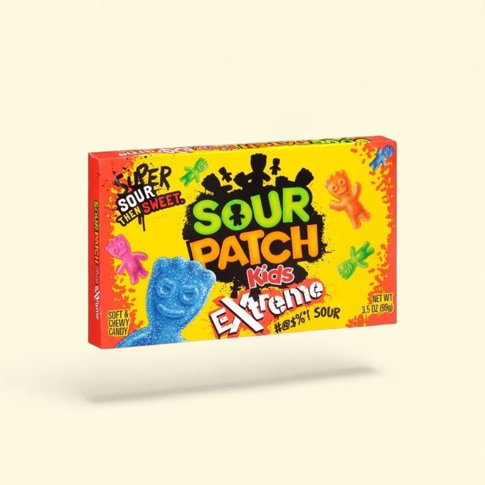 Sour Patch Kids Extreme Theater Box 3.5oz — authentic US product shipped worldwide by Treatspree
