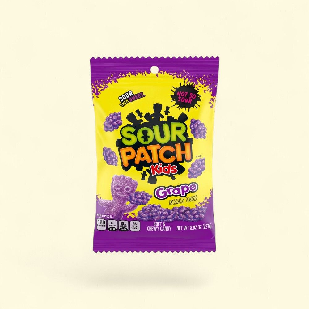 Sour Patch Kids Grape Soft Candy 8 oz — authentic US product shipped worldwide by Treatspree