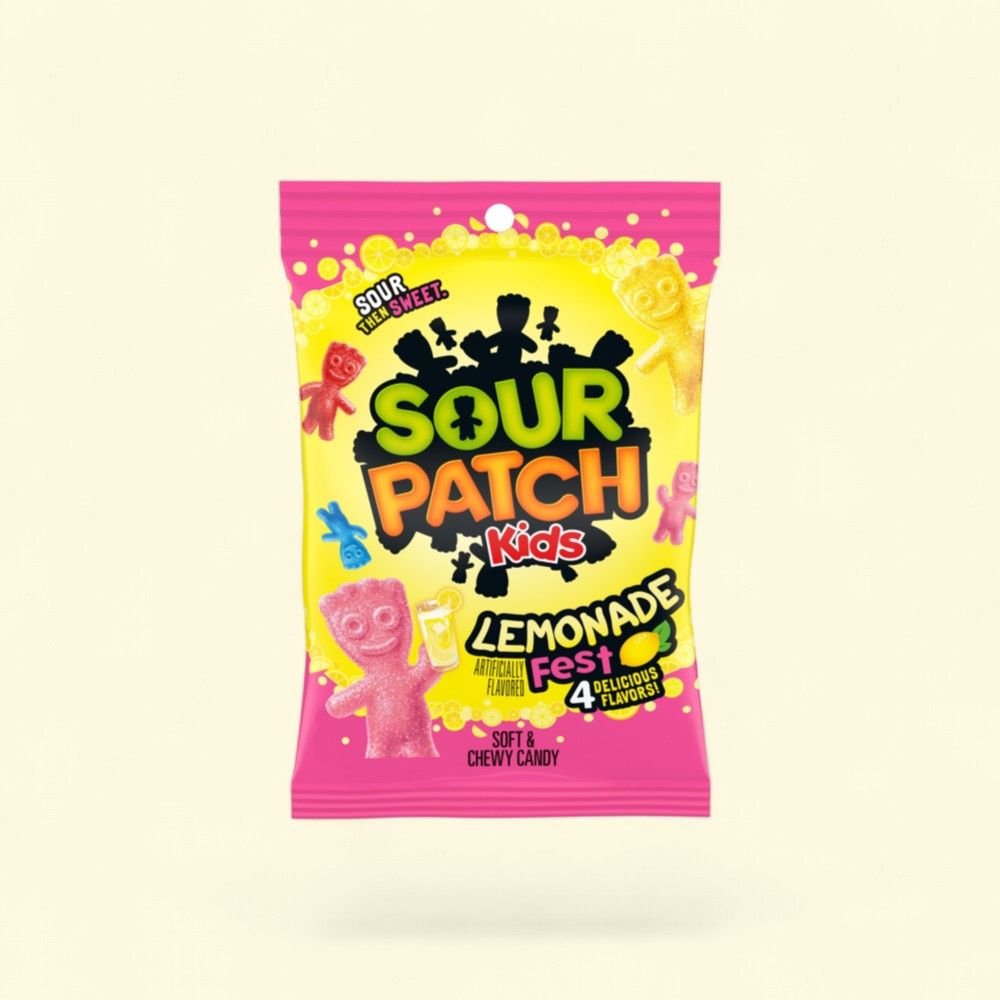 Sour Patch Kids Lemonade Fest Chewy Candy 8.02oz — authentic US product shipped worldwide by Treatspree