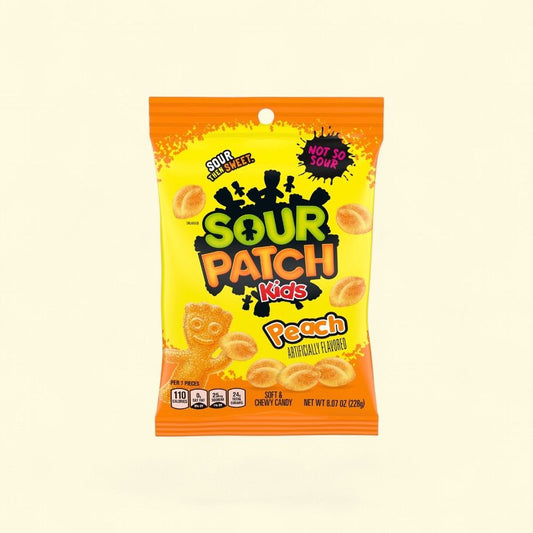 Sour Patch Kids Peach Candy 8oz (226g) — authentic US product shipped worldwide by Treatspree
