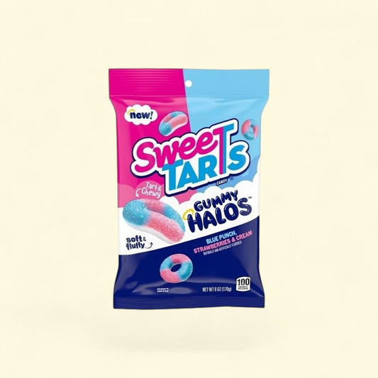 Sweetarts Strawberry & Cream Gummy Halos Candy 6oz — authentic US product shipped worldwide by Treatspree