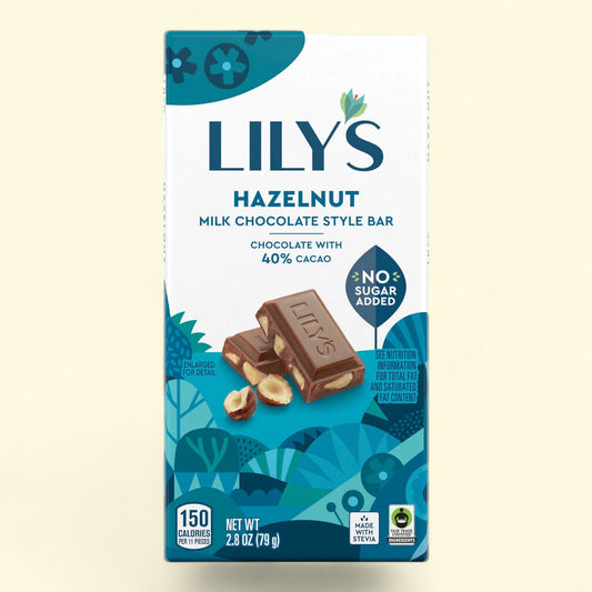 Lily's Hazelnut Milk Chocolate Bar, 2.8 oz