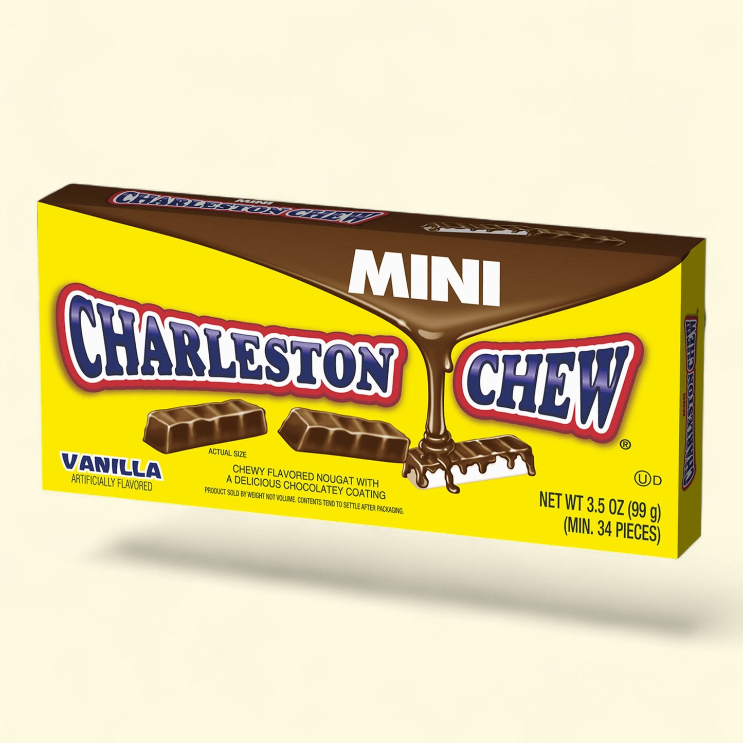 Charleston Mini Chews Chocolate Covered Vanilla Candy, 3.5 oz