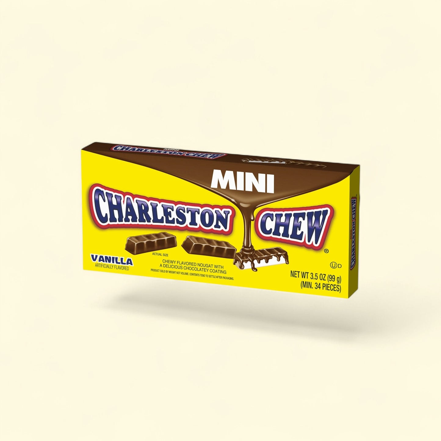 Charleston Mini Chews Chocolate Covered Vanilla Candy, 3.5 oz — authentic US product shipped worldwide by Treatspree