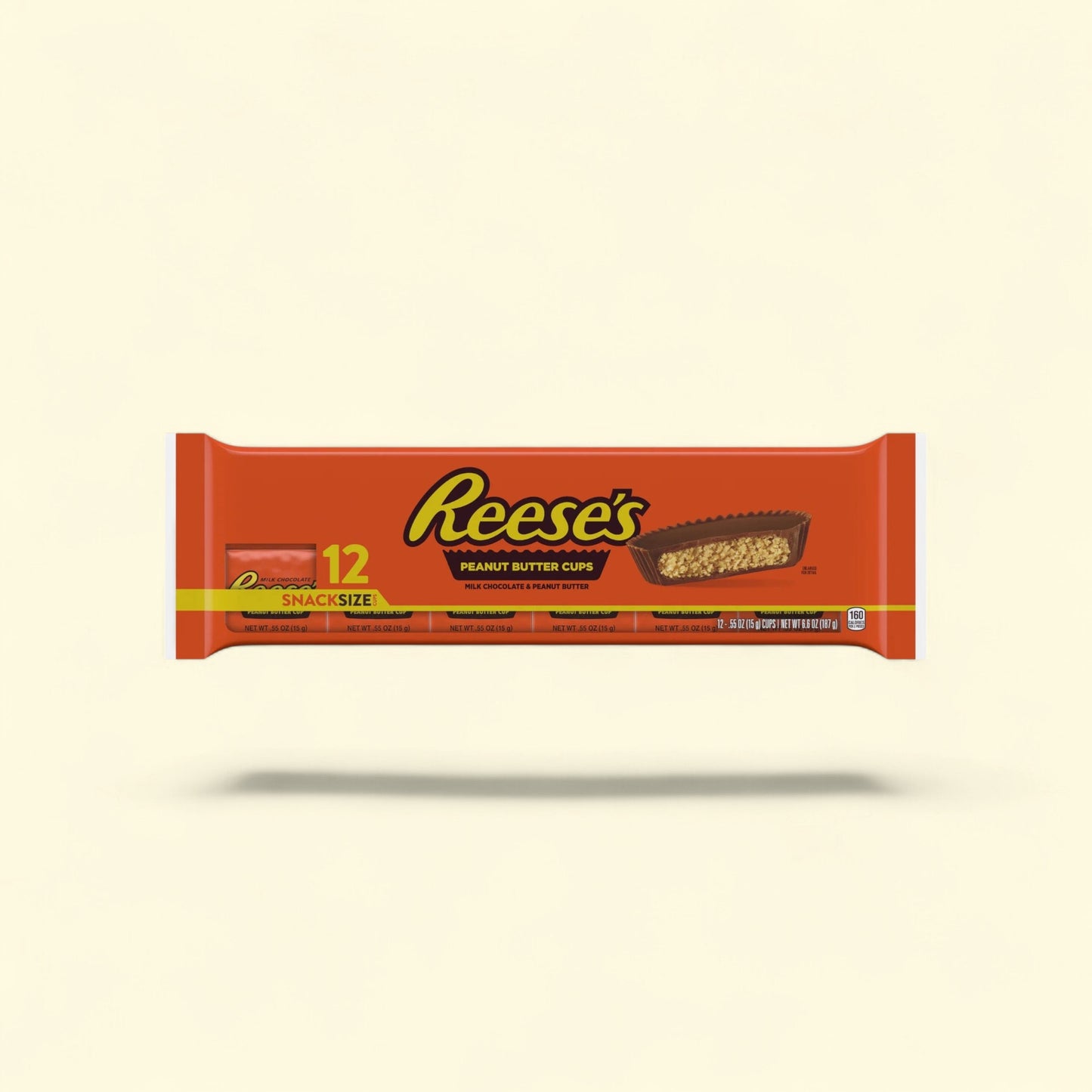 REESE'S Milk Chocolate Peanut Butter Cup, 6.6 oz 12-Pack — authentic US product shipped worldwide by Treatspree