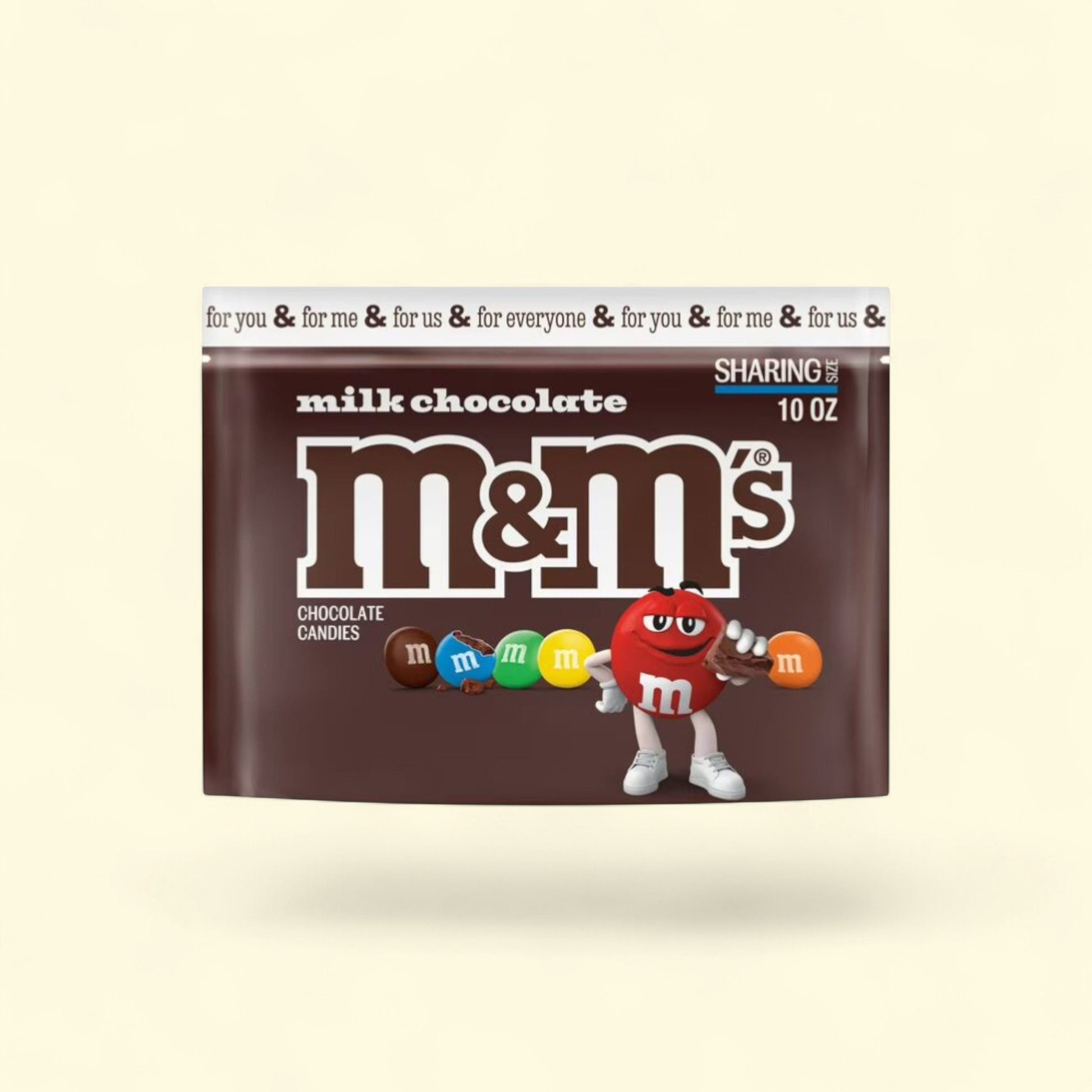 M&M's Milk Chocolate Candy, Sharing Size 10 oz — authentic US product shipped worldwide by Treatspree