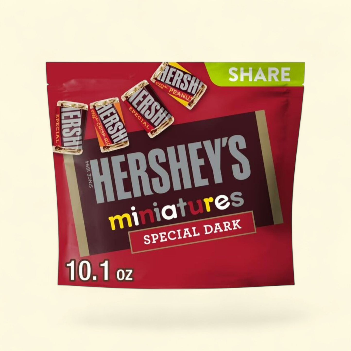 Hershey's Special Dark Miniatures, Share Pack 10.1 oz — authentic US product shipped worldwide by Treatspree