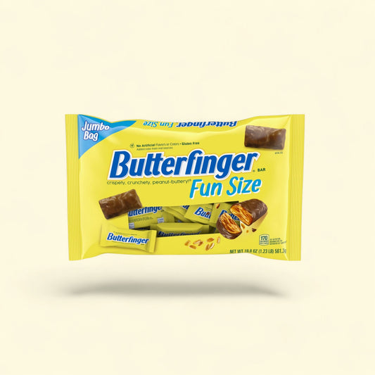 Butterfinger, Fun Size Candy Bars, 19.8 oz — authentic US product shipped worldwide by Treatspree