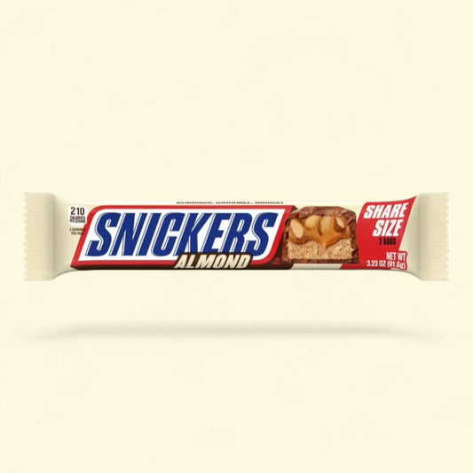Snickers Almond Candy Milk Chocolate Bar, Share Size 3.23 oz.