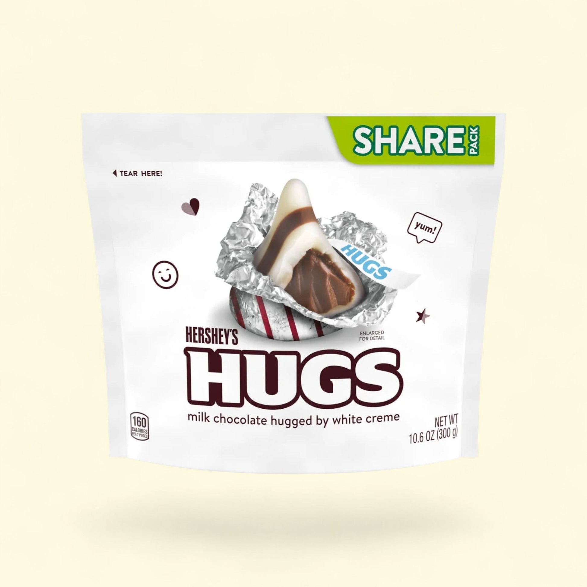Hershey's Hugs Candy, Share Pack 10.6 oz — authentic US product shipped worldwide by Treatspree