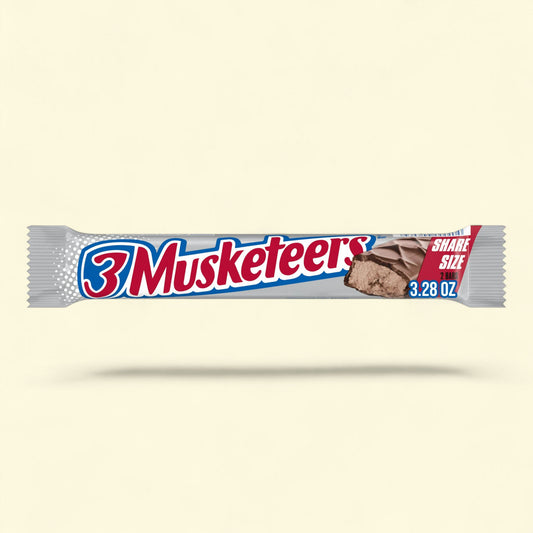 3 Musketeers Milk Chocolate Candy Bar, 3.28 oz