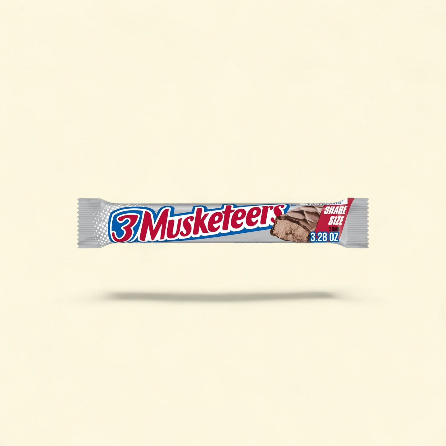 3 Musketeers Milk Chocolate Candy Bar, 3.28 oz — authentic US product shipped worldwide by Treatspree