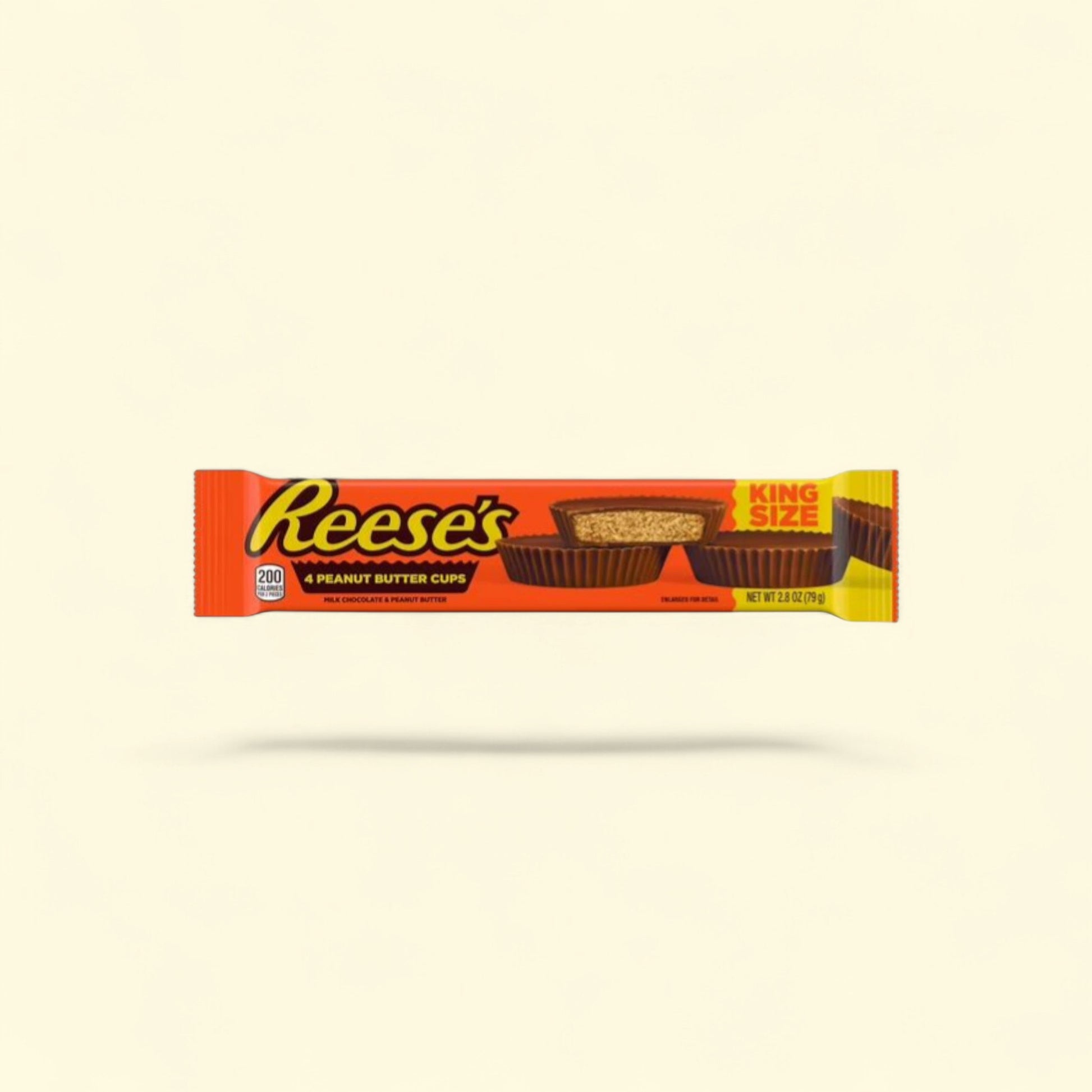 Reese's Milk Chocolate Peanut Butter Cups, King Size 2.8 oz — authentic US product shipped worldwide by Treatspree