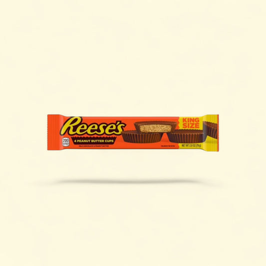 Reese's Milk Chocolate Peanut Butter Cups, King Size 2.8 oz — authentic US product shipped worldwide by Treatspree