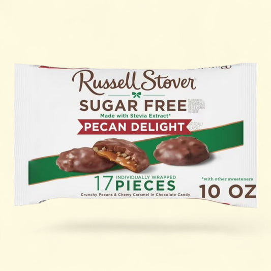 RUSSELL STOVER Pecan Delight Chocolate Candy, 10 oz.