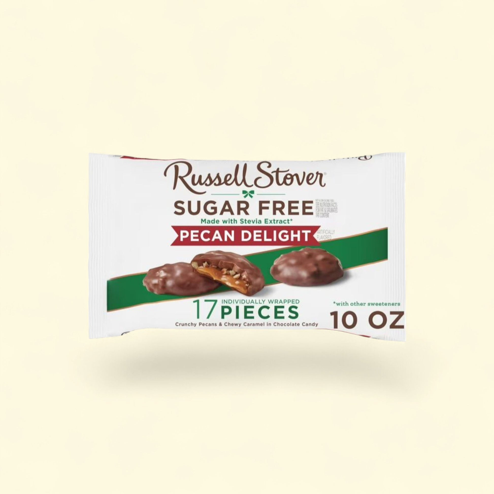 RUSSELL STOVER Pecan Delight Chocolate Candy, 10 oz. — authentic US product shipped worldwide by Treatspree