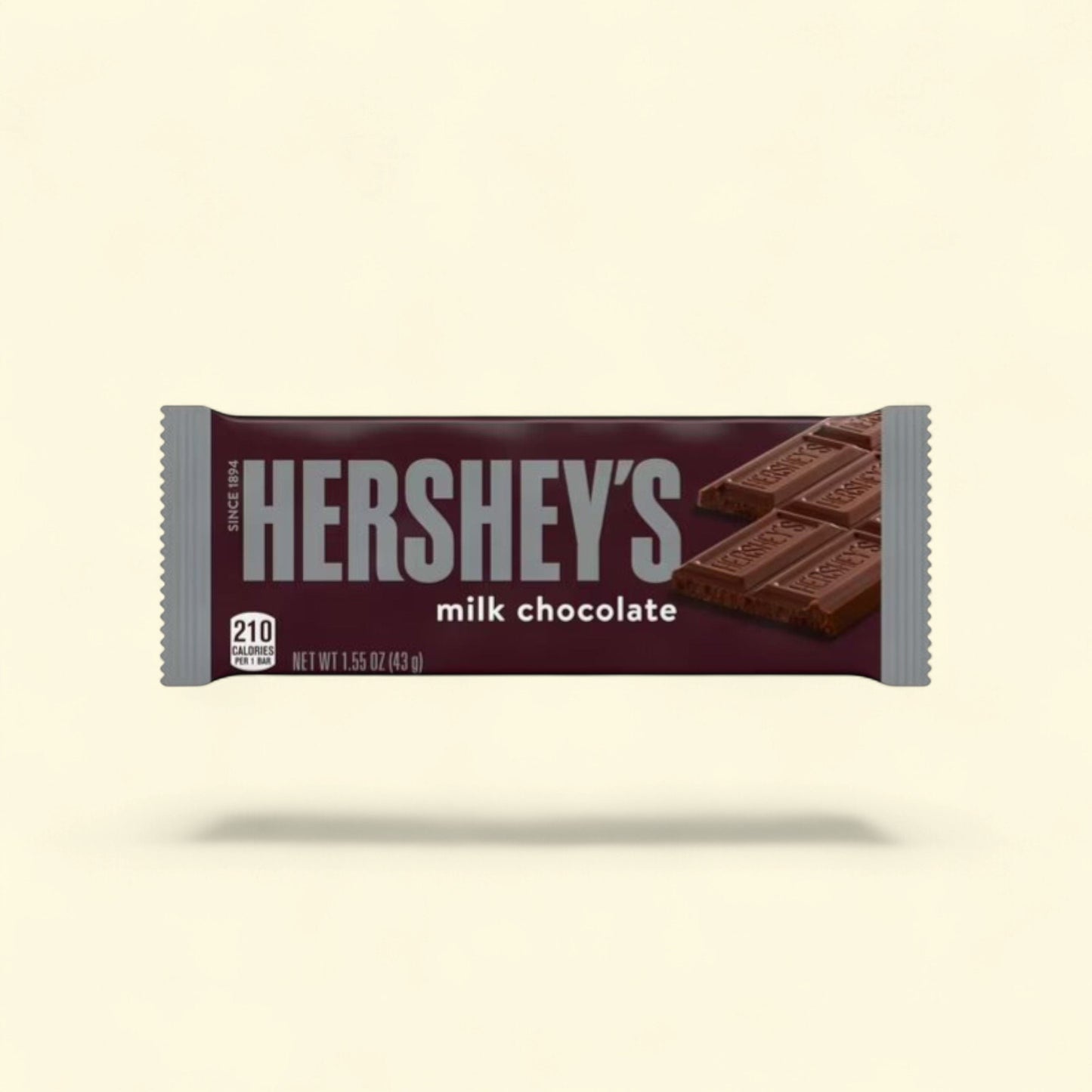 Hershey's Milk Chocolate Candy, Bar 1.55 oz — authentic US product shipped worldwide by Treatspree