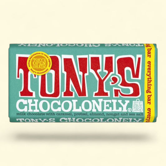 Tony's Chocolonely Milk Chocolate Everything Bar, 6.35 Oz