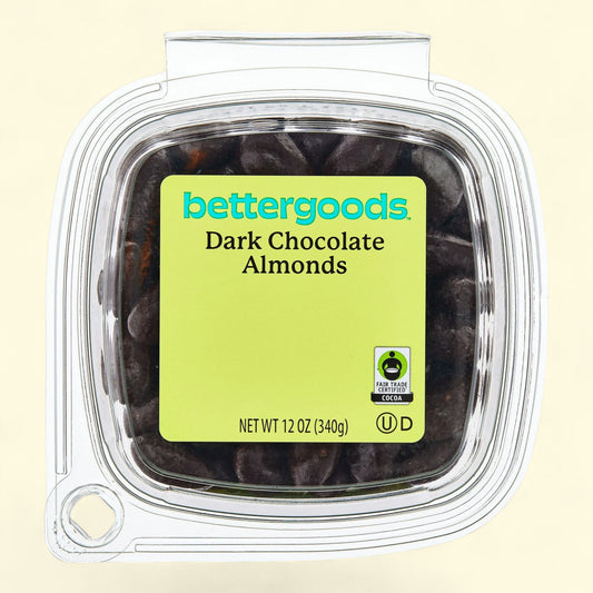 bettergoods Dark Chocolate Almonds, 12 oz Tub