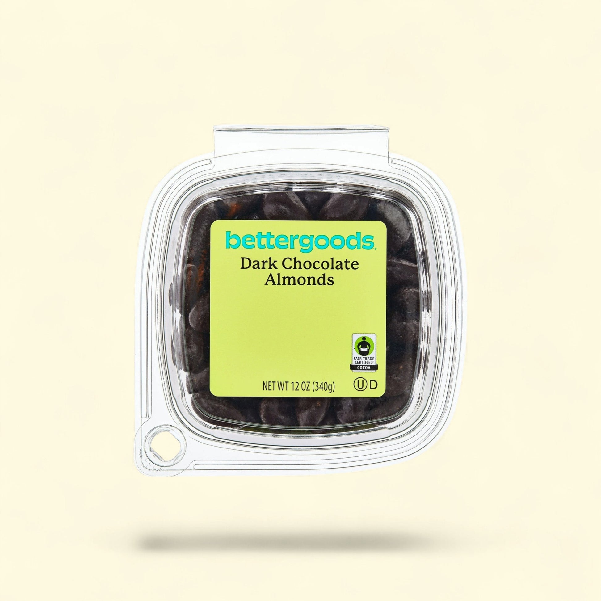 bettergoods Dark Chocolate Almonds, 12 oz Tub — authentic US product shipped worldwide by Treatspree