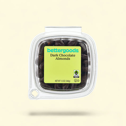 bettergoods Dark Chocolate Almonds, 12 oz Tub — authentic US product shipped worldwide by Treatspree