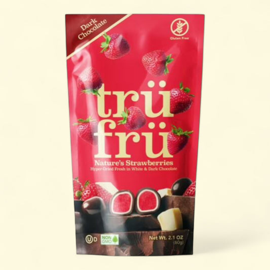 Tru Fru Hyper-Dried Real Strawberries in Dark Chocolate, 2.1 oz