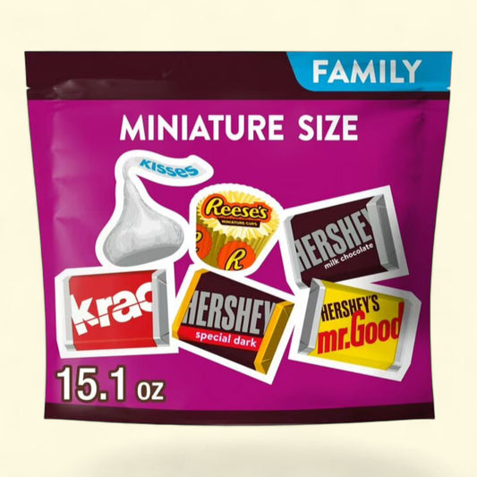 Hershey's Reese's Miniatures Assorted Chocolate Candy, 15.1 oz