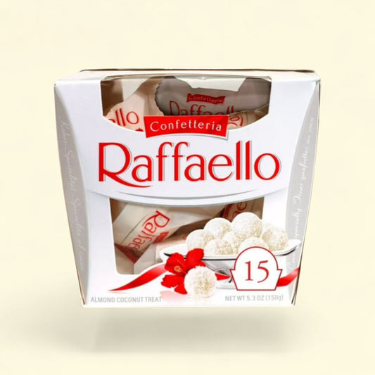 Raffaello, 15 Count, 5.3 oz — authentic US product shipped worldwide by Treatspree