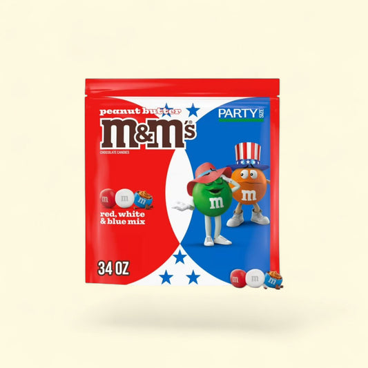 M&M's Peanut Butter Chocolate Candy, 34 oz — authentic US product shipped worldwide by Treatspree
