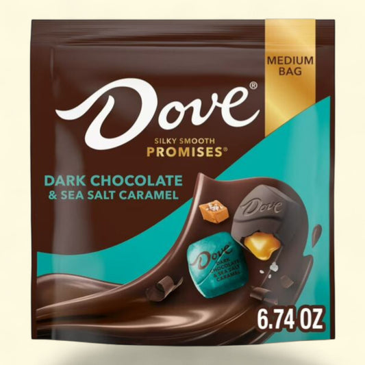 Dove Promises Dark Chocolate & Sea Salted Caramel Candy, 6.74 oz