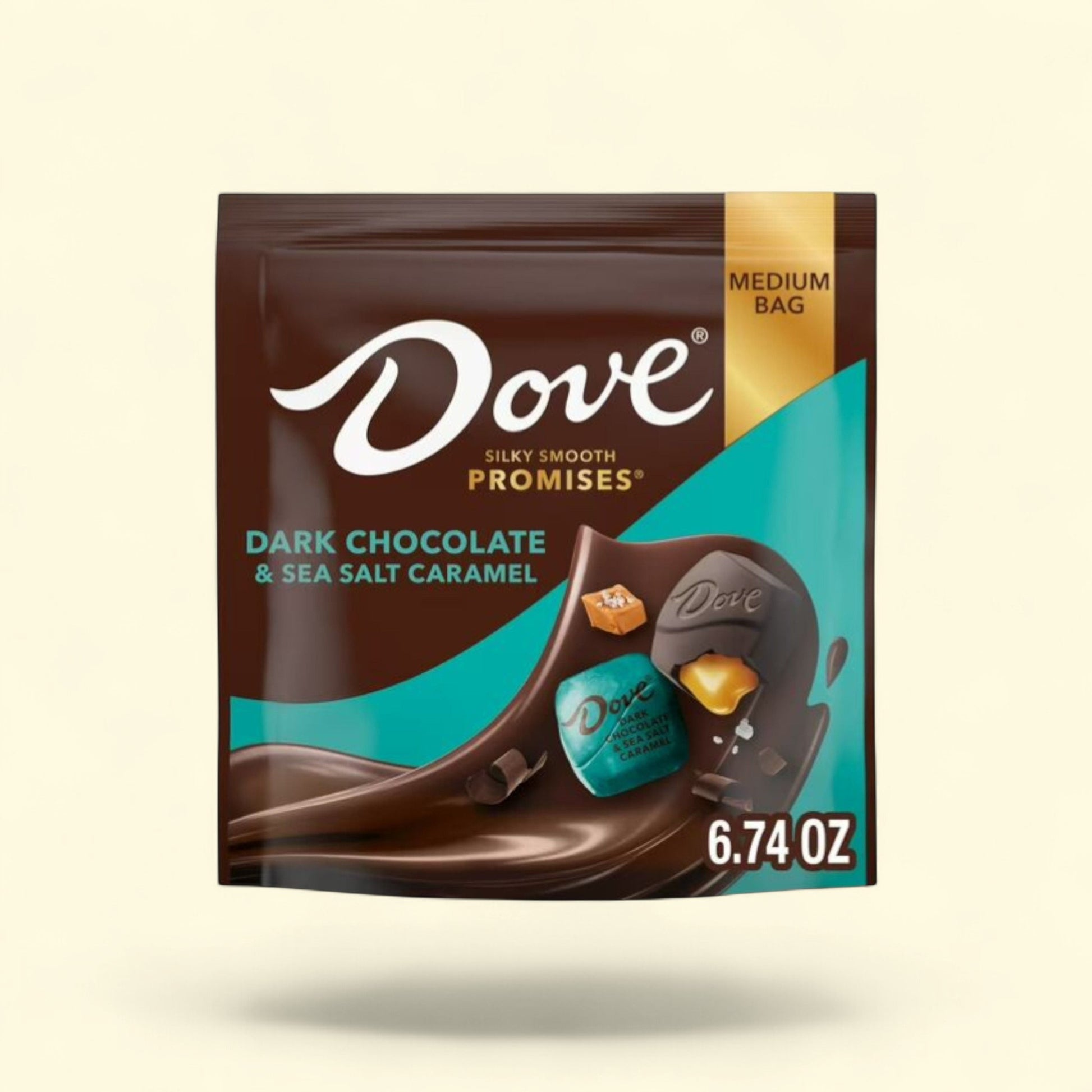 Dove Promises Dark Chocolate & Sea Salted Caramel Candy, 6.74 oz — authentic US product shipped worldwide by Treatspree