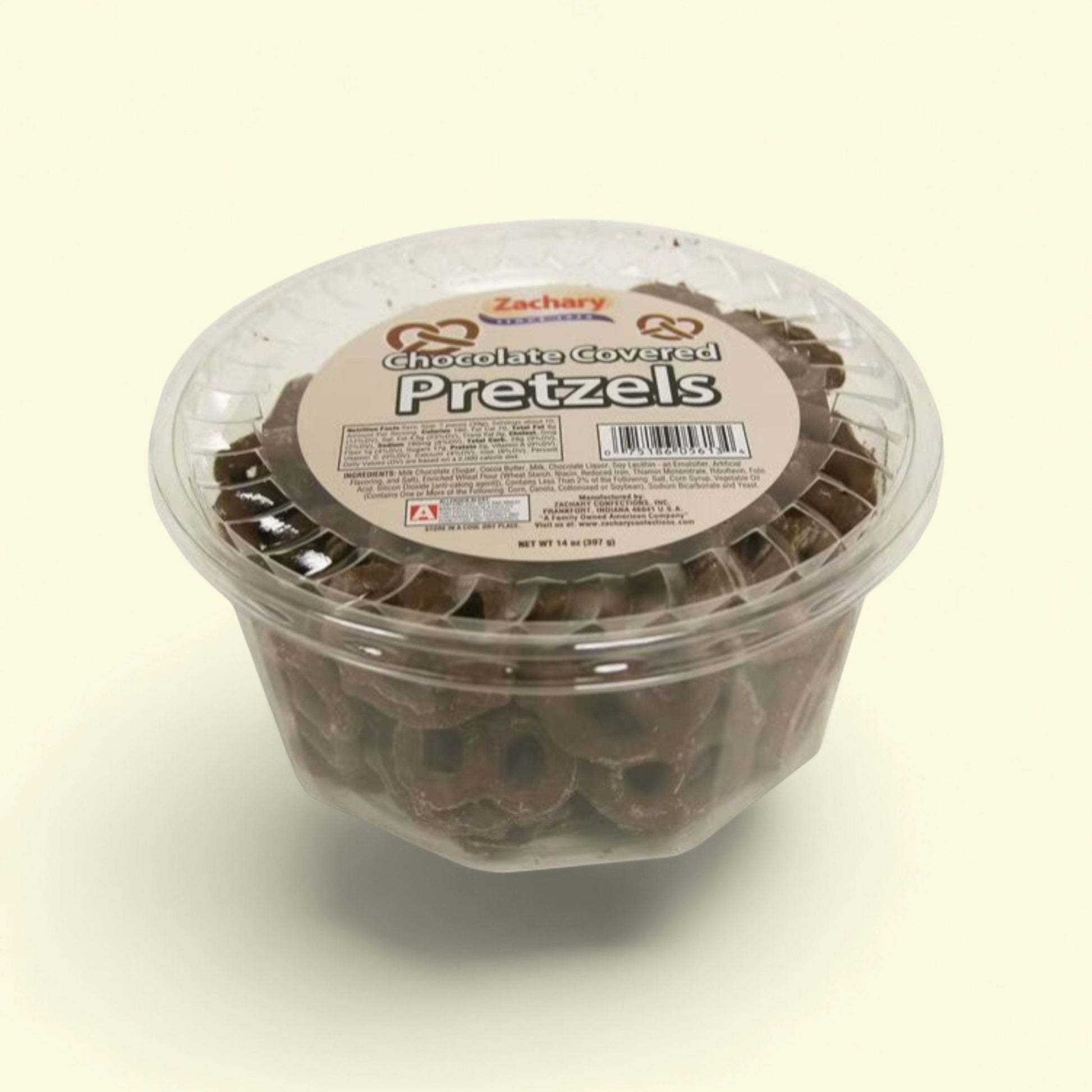 Zachary Milk Chocolate Covered Pretzels, 14 oz. — authentic US product shipped worldwide by Treatspree