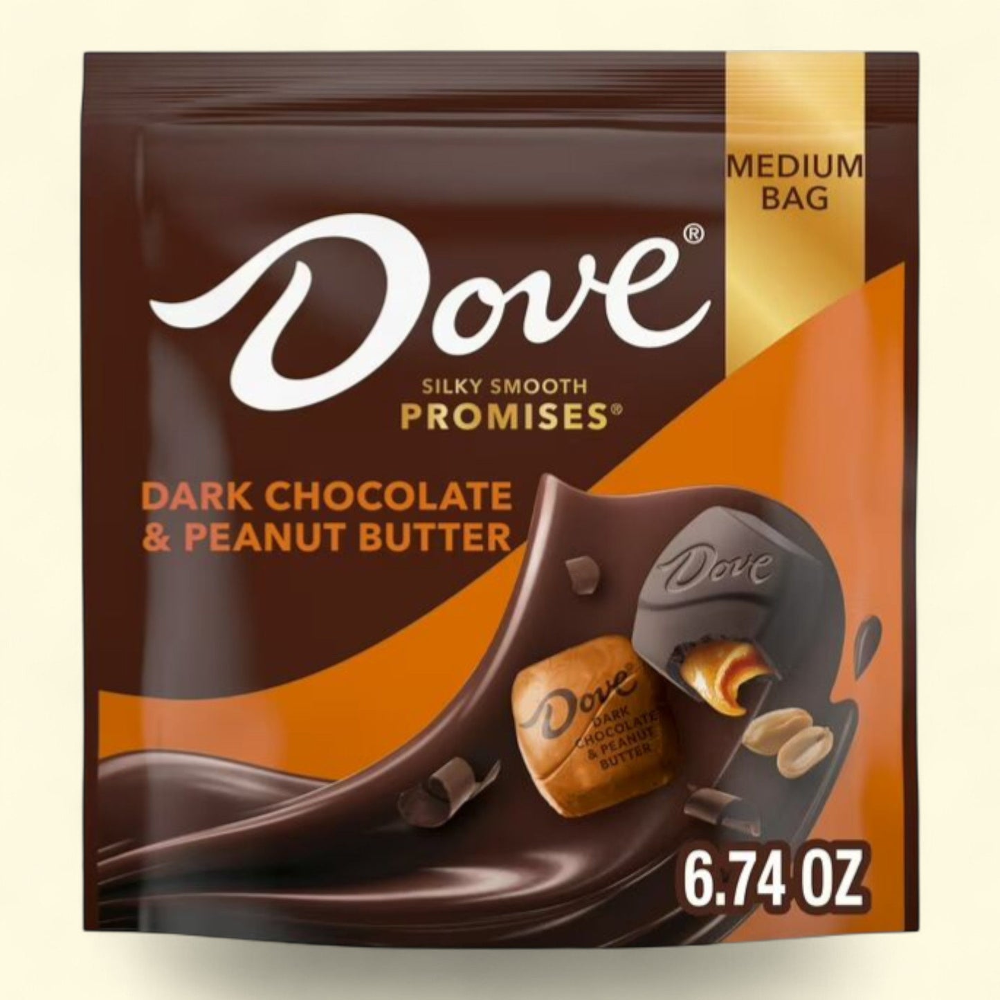 Dove Promises Dark Chocolate & Peanut Butter Candy, 6.74 oz