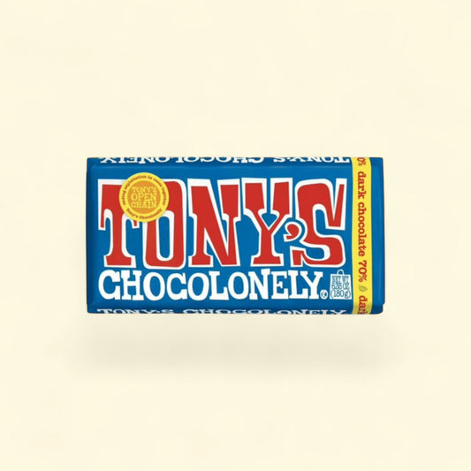 Tony's Chocolonely Dark Chocolate Bar, 6.35 oz — authentic US product shipped worldwide by Treatspree