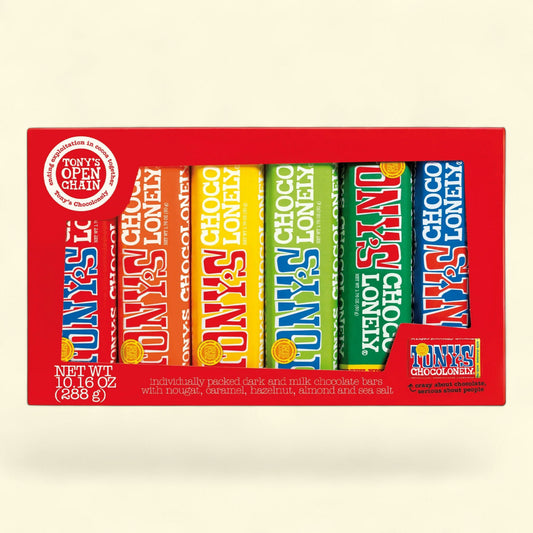Tony's Chocolonely Chocolate Bar Pack, 6 Bars
