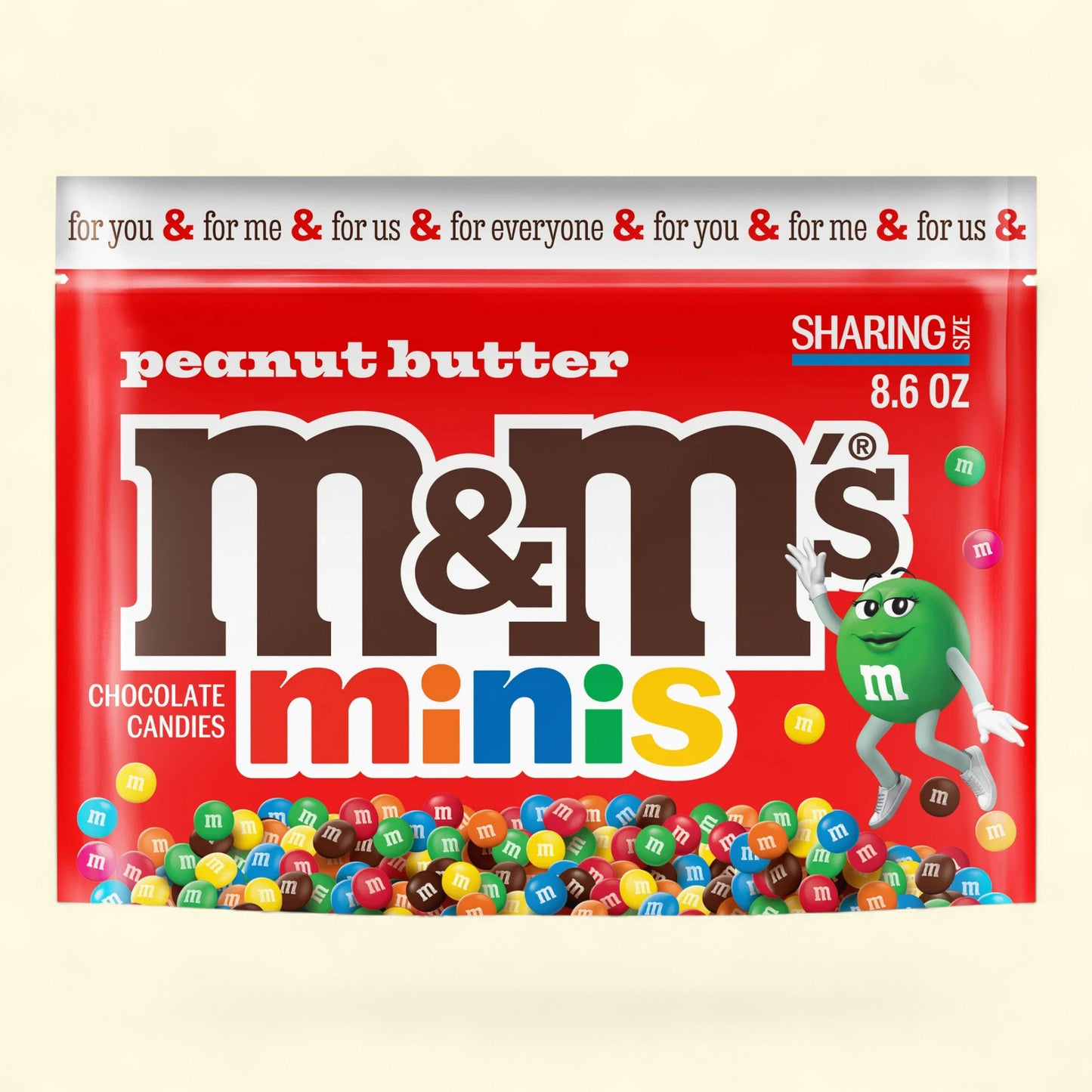M&M's Minis Peanut Butter Milk Chocolate Candy, 8.6 oz. Bag
