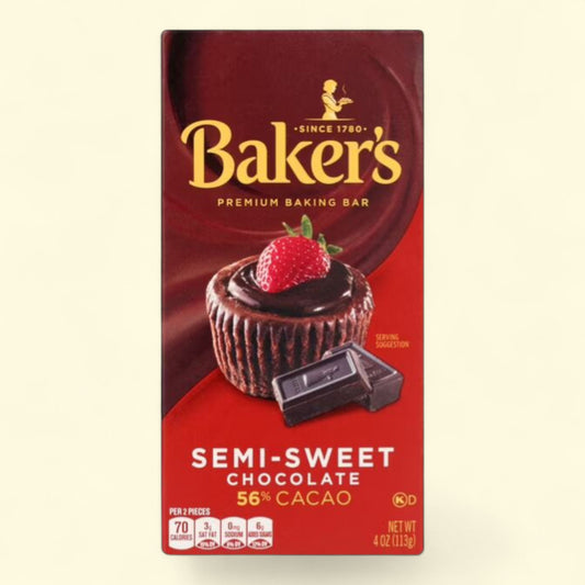Baker's Semi-Sweet Chocolate Baking Bar, 4 oz