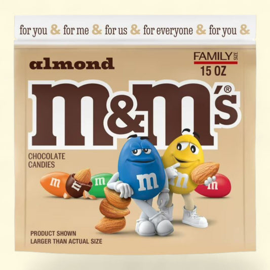 M&M's Almond Milk Chocolate Candy, Family Size 15 oz
